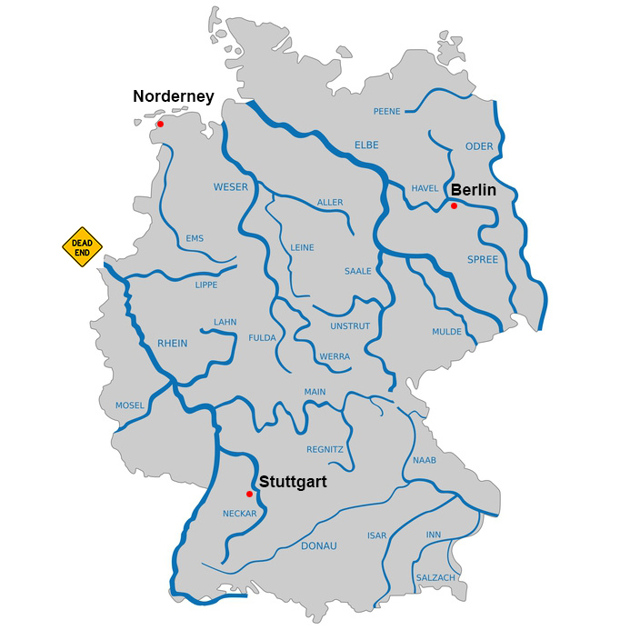 fluesse deutschland karte